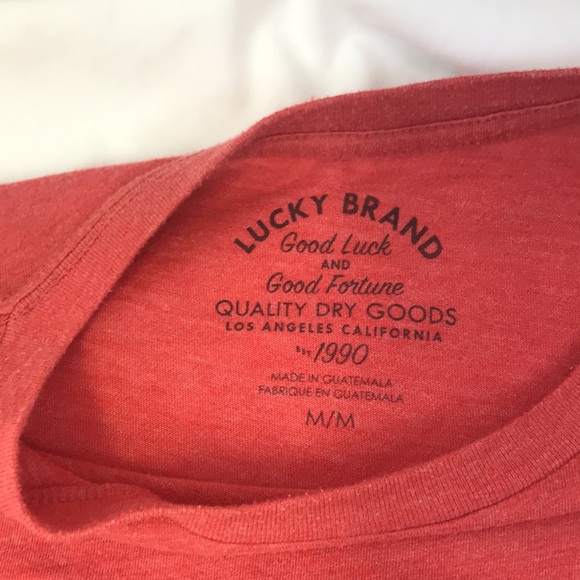 Lucky Brand Too Tough To Die Logo Graphic T-shirt Size M - Picture 6 of 6